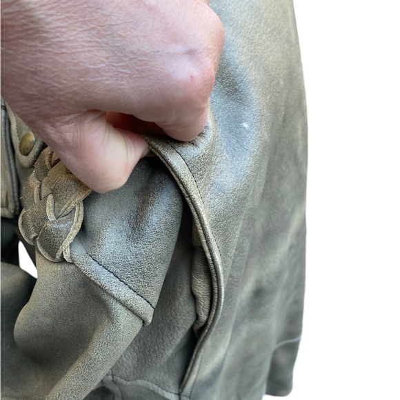 VINTAGE HIGHWAY ONE LEATHER MOTORCYCLE JACKET size XL - Picture 8 of 12